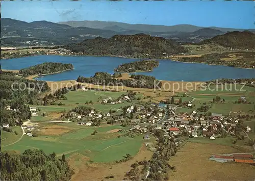 AK / Ansichtskarte Faakersee Fliegeraufnahme Panorama Kat. Villach