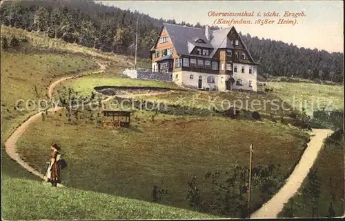 AK / Ansichtskarte Oberwiesenthal Erzgebirge Kaufmaenn. 1858er Heim Kat. Oberwiesenthal
