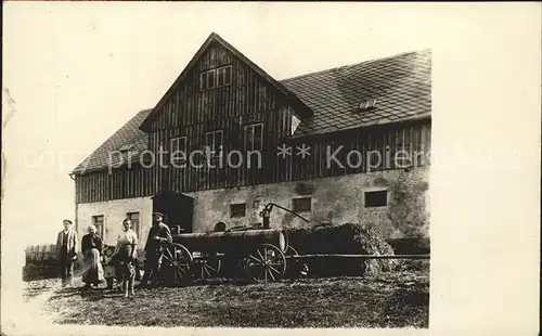 AK / Ansichtskarte Heidelbach Neuhausen Bauernhaus Familienfoto