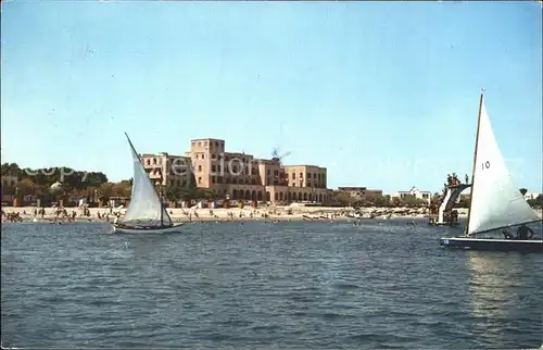 AK / Ansichtskarte Rhodos Rhodes aegaeis Rosenhotel Strand Segelboot Kat. 