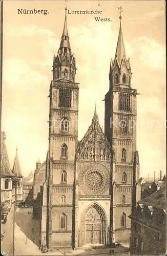 AK / Ansichtskarte Nuernberg Lorenzkirche Kat. Nuernberg