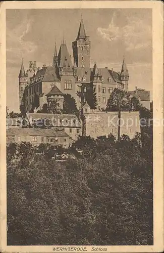 AK / Ansichtskarte Wernigerode Harz Schloss Kat. Wernigerode