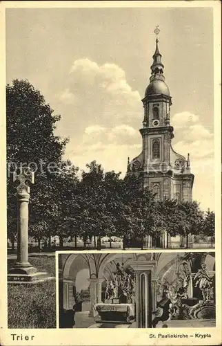 AK / Ansichtskarte Trier St Paulinkirche Krypta Wallfahrt zum hl. Rock Kat. Trier