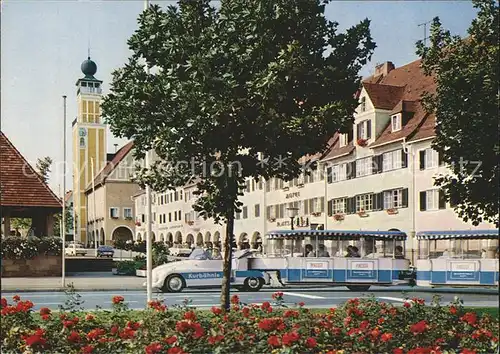 AK / Ansichtskarte Freudenstadt Marktplatz Rathaus Kurbaehnle Heilklimatischer Hoehenkurort Schwarzwald Kat. Freudenstadt