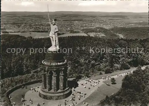 AK / Ansichtskarte Hermannsdenkmal Fliegeraufnahme im Teutoburger Wald Kat. Detmold