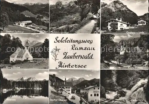 AK / Ansichtskarte Ramsau Berchtesgaden Soleleitungsweg Zauberwald Hintersee Kat. Ramsau b.Berchtesgaden