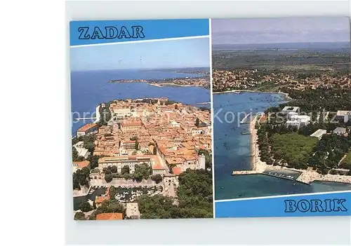 AK / Ansichtskarte Zadar Zadra Zara und Borik Fliegeraufnahme Kat. Kroatien