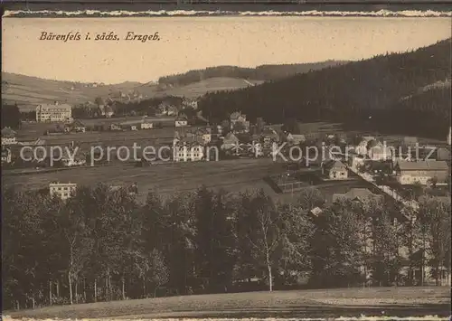 AK / Ansichtskarte Baerenfels Erzgebirge Panorama Kat. Altenberg