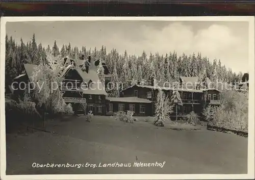 AK / Ansichtskarte Oberbaerenburg Landhaus Helenenhof im Winter Handabzug /  /