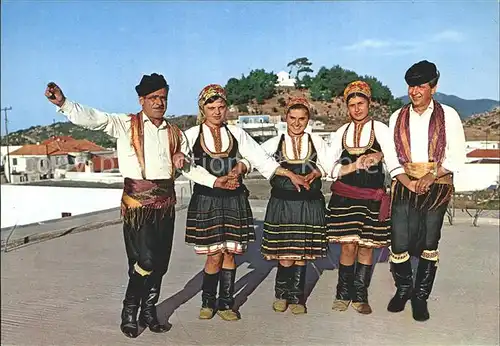 AK / Ansichtskarte Rhodos Rhodes aegaeis Griechische Folkloregruppe Trachten von Embona Kat. 