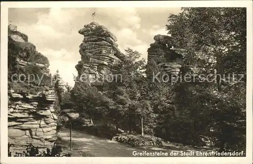 AK / Ansichtskarte Greifensteine Erzgebirge Felsformationen Kat. Typen