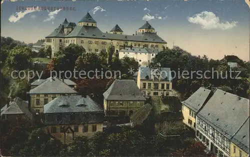 AK / Ansichtskarte Augustusburg Ortspartie mit Schloss Kat. Augustusburg