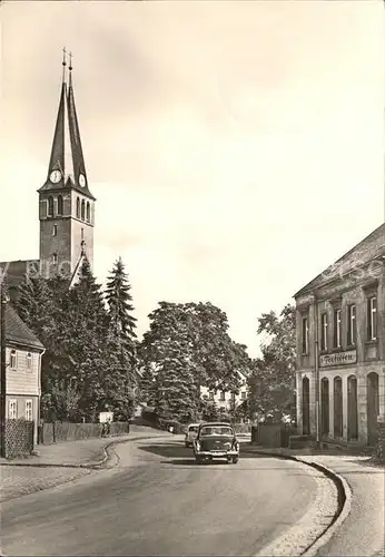 AK / Ansichtskarte Jahnsbach Kirche Hauptstrasse Kat. Zschopau