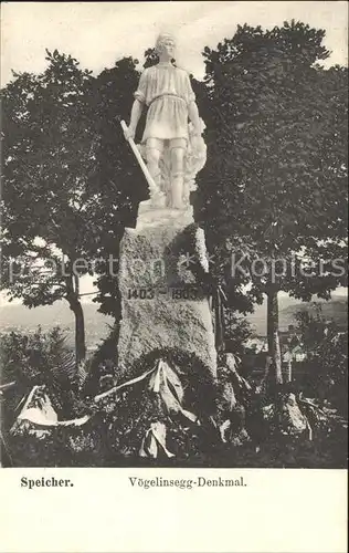 AK / Ansichtskarte Speicher AR Voegelinsegg Denkmal Statue / Speicher /Bz. Mittelland