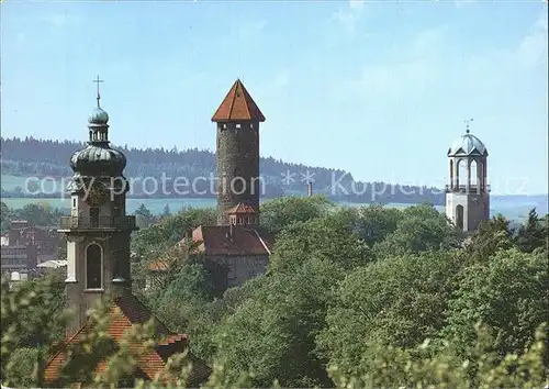 AK / Ansichtskarte Auerbach Vogtland Schloss Kirche Kat. Auerbach