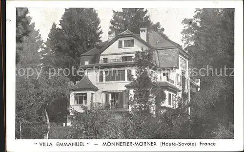 AK / Ansichtskarte Monnetier Mornex Villa Emmanuel Winterlandschaft Kat. Monnetier Mornex
