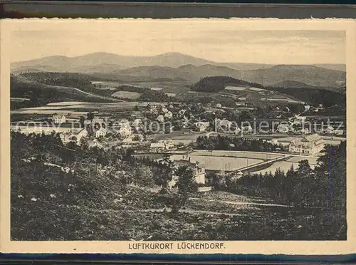 AK / Ansichtskarte Lueckendorf Panorama Zittauer Gebirge Silesia Karte Nr 712 Kat. Kurort Oybin