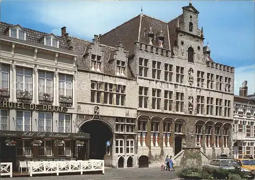 AK / Ansichtskarte Bergen op Zoom Stadhuis Hotel de Draak Kat. Bergen op Zoom