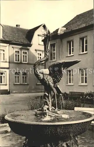 AK / Ansichtskarte Kranichfeld Kranichbrunnen Handabzug Kat. Kranichfeld