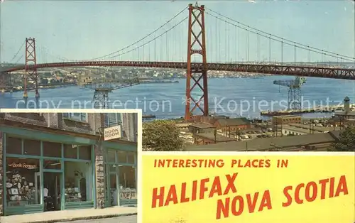 AK / Ansichtskarte Halifax Nova Scotia Bridge and Book Room Kat. Halifax