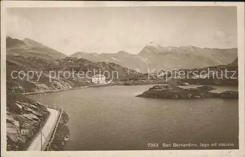 AK / Ansichtskarte San Bernardino Hinterrhein Lago ed Ospizio Kat. Bernardino San