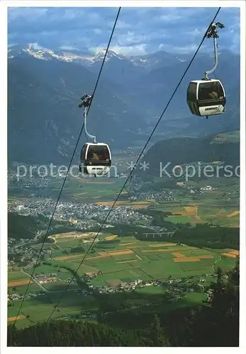 AK / Ansichtskarte Bruneck Panorama Alpi Aurine Zillertaler Alpen Kabinenbahn Kat. Pustertal