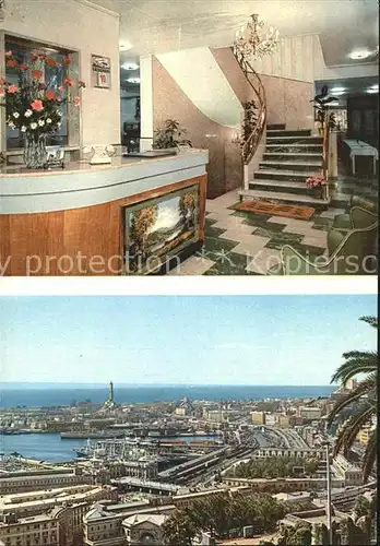AK / Ansichtskarte Genova Genua Liguria Hotel Torinese Rezeption Panorama Hafen Kat. Genova