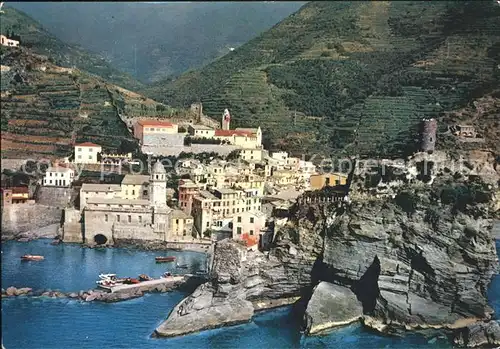 AK / Ansichtskarte Vernazza Cinque Terre dall aereo Kat. La Spezia