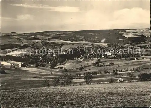AK / Ansichtskarte Neuhausen Erzgebirge Blick vom Schwartenberg aufs Neuhausener Land Kat. Neuhausen Erzgebirge