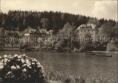 AK / Ansichtskarte Bad Elster Gondelteich und Hotel Goldener Anker Kat. Bad Elster