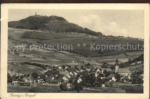 AK / Ansichtskarte Geising Erzgebirge mit Geisingberg Kat. Geising Osterzgebirge