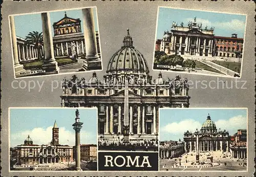 AK / Ansichtskarte Roma Rom Basilica di San Paolo Basilica di San Giovanni Piazza San Pietro Chiesa di Santa Maria Maggiore Kat. 