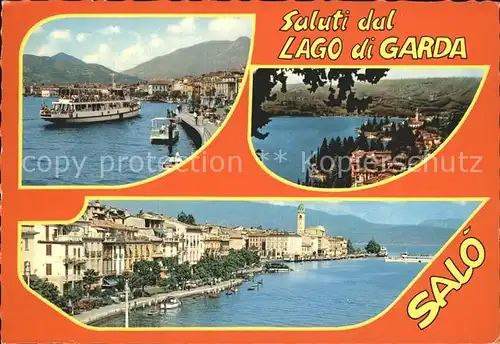 AK / Ansichtskarte Salo Lago di Garda Hafen Faehre Gardasee Kat. 
