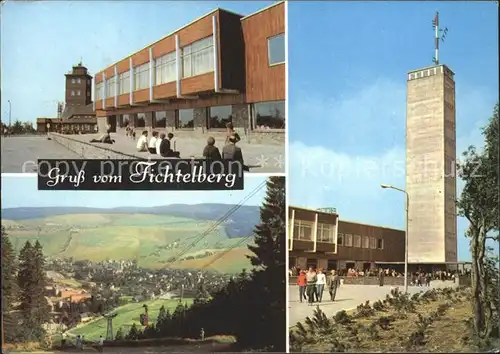 AK / Ansichtskarte Oberwiesenthal Erzgebirge Neues Fichtelberghaus Panorama Aussichtsturm Kat. Oberwiesenthal