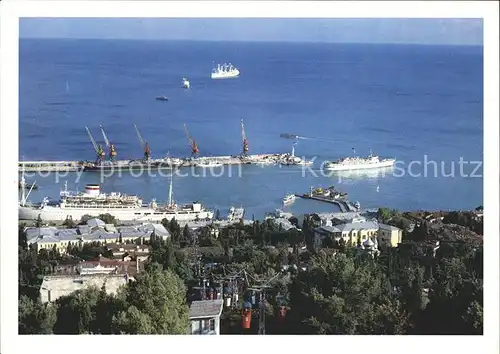 AK / Ansichtskarte Yalta Blick auf den Hafen Kat. Yalta