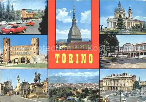 AK / Ansichtskarte Torino Torri Palatine Porta Nuova Piazza S. Carlo Kat. Torino