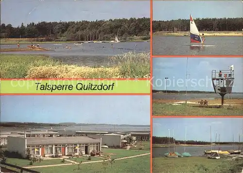 AK / Ansichtskarte Kollm Talsperre Bungalowsiedlung Windsurfing Badestrand Segelboothafen Kat. Quitzdorf See