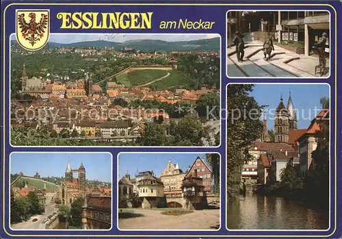 AK / Ansichtskarte Esslingen Neckar Alstadt Stadtkirche Plastik Statue Kat. Esslingen am Neckar