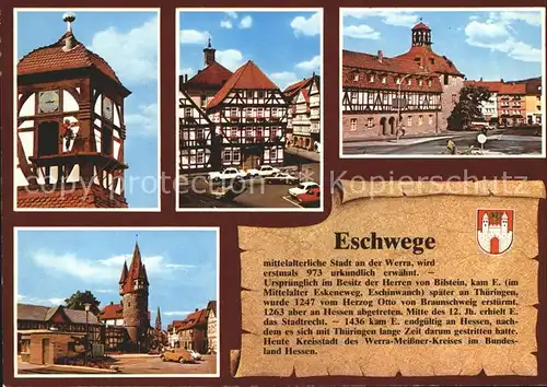 AK / Ansichtskarte Eschwege Der Dietmann Schloss Turm Fachwerkhaus Gefangenenhausturm Geschichte Kat. Eschwege