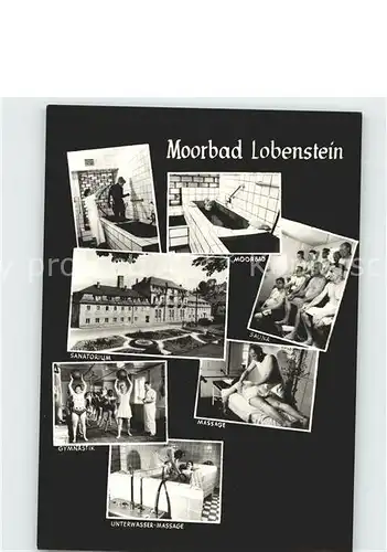 AK / Ansichtskarte Bad Lobenstein Thueringen Moorbad Anwendungen Kat. Bad Lobenstein