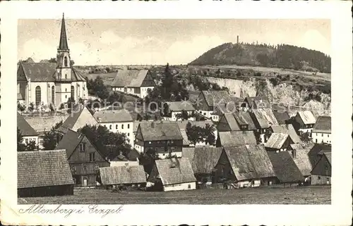 AK / Ansichtskarte Altenberg Erzgebirge Ortsansicht mit Kirche Kat. Geising