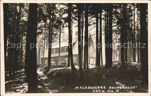 AK / Ansichtskarte Altenberg Erzgebirge Waldschaenke Raupennest Kat. Geising