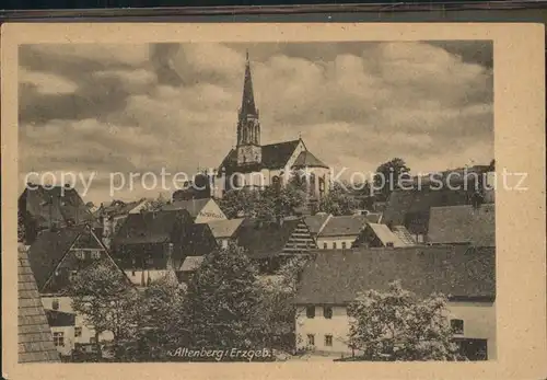 AK / Ansichtskarte Altenberg Erzgebirge Ortspartie mit Kirche Kat. Geising