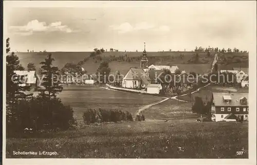 AK / Ansichtskarte Schellerhau Teilansicht mit Kirche Kat. Altenberg