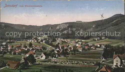 AK / Ansichtskarte Jonsdorf Panorama Blick vom Hieronymusstein Kat. Kurort Jonsdorf