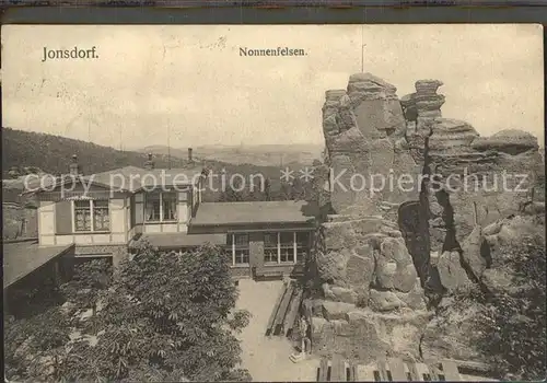 AK / Ansichtskarte Jonsdorf Gaststaette am Nonnenfelsen Zittauer Gebirge Kat. Kurort Jonsdorf