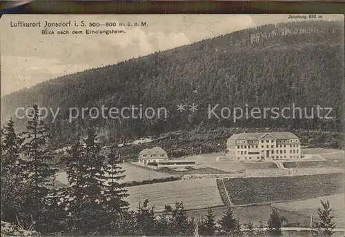 AK / Ansichtskarte Jonsdorf Blick nach dem Erholungsheim Kat. Kurort Jonsdorf