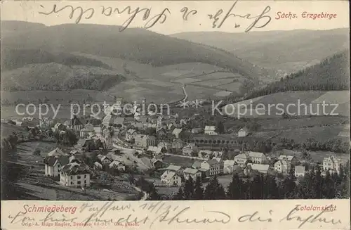 AK / Ansichtskarte Schmiedeberg  Dippoldiswalde Totalansicht Erzgebirge