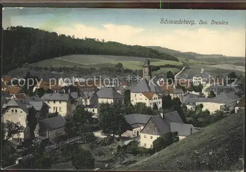 AK / Ansichtskarte Schmiedeberg  Dippoldiswalde Ortsansicht mit Kirche
