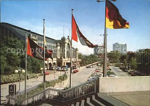 AK / Ansichtskarte Hamburg Dammtorbahnhof Fahnen Kat. Hamburg